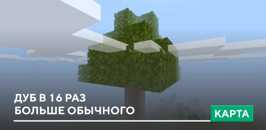Карта Oak Tree but it's 16x BIGGER