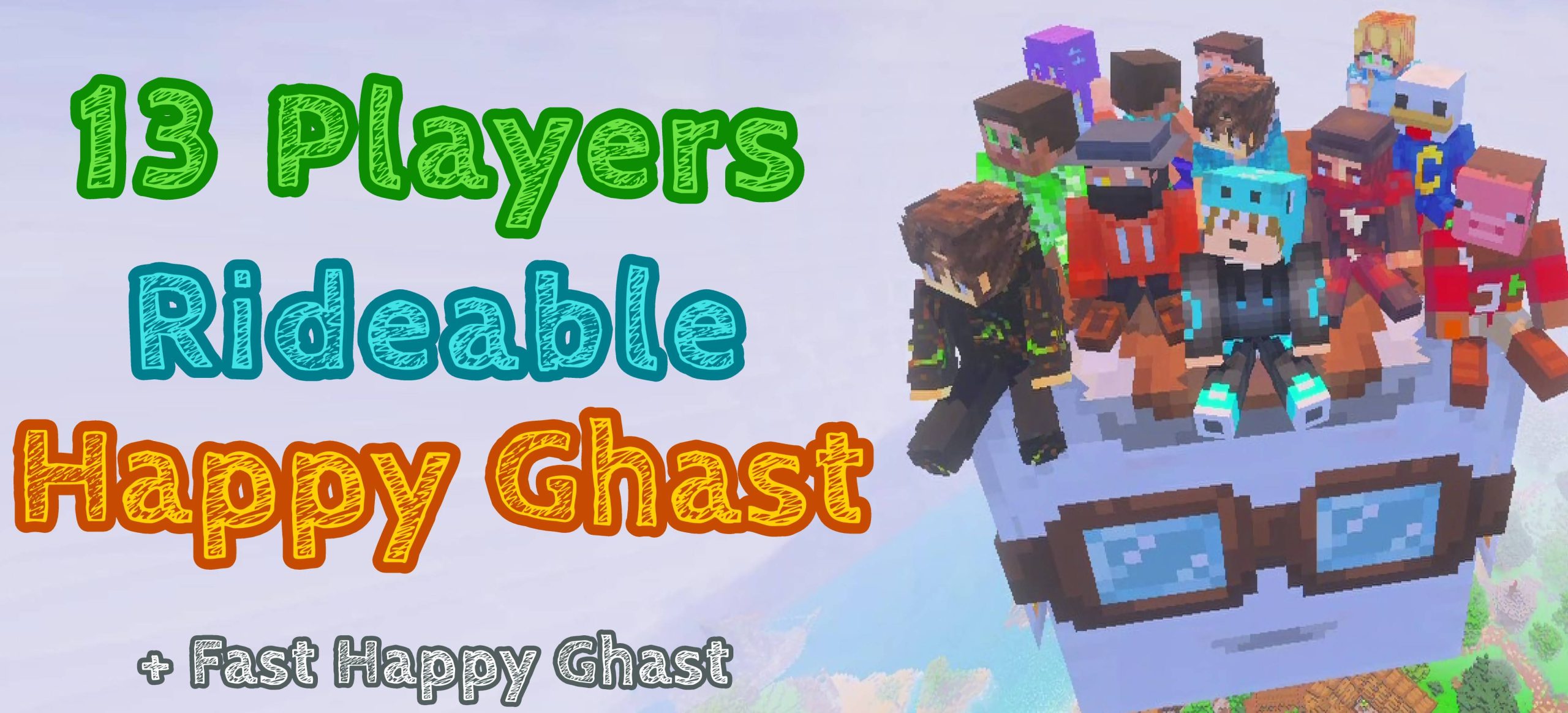 Faster Happy Ghast Addon - Мод Быстрый Счастливый Гаст