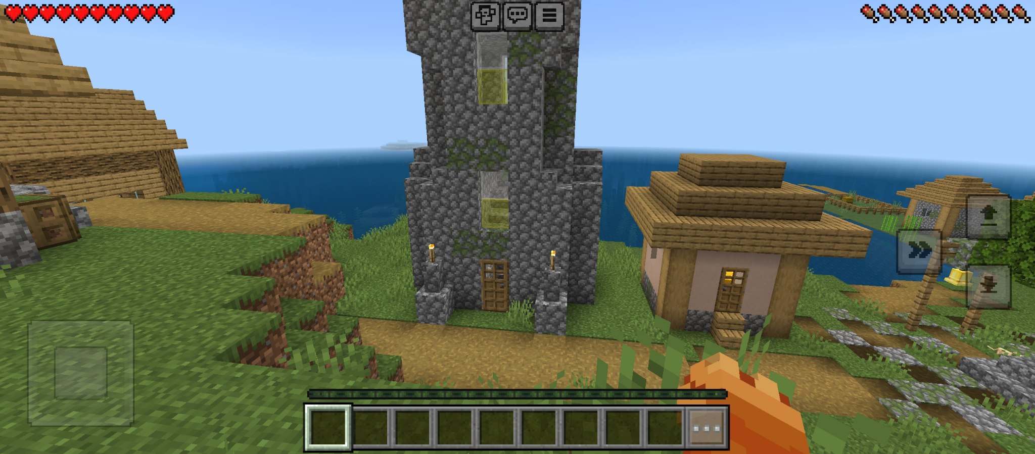 Потрясающий Сид с Алмазами и Деревней для Minecraft (1.21.8, 1.21.1)